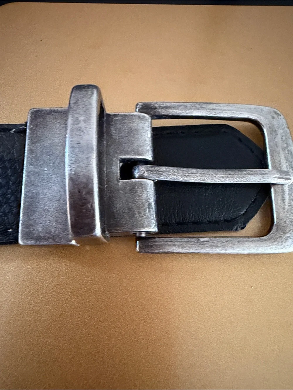 Vintage 90’s Pebbled Leather Camouflage Belt